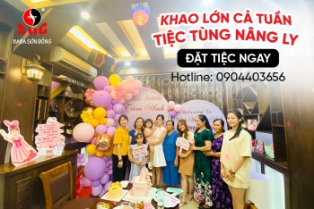 Nhà hàng tổ chức sinh nhật công ty chuyên nghiệp - Ba Ba Sơn Đông