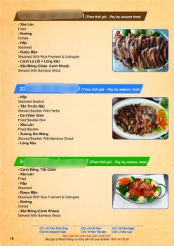Menu chuột, thằn lằn, thỏ mắt đỏ