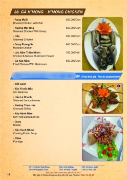 Menu Gà H Mông