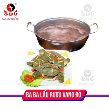 Ba Ba xào rượu vang đỏ