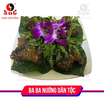 Món ăn ba ba nướng than hoa