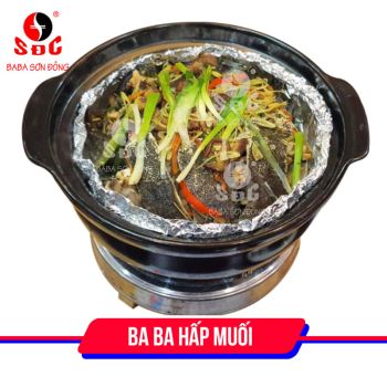 Ba ba hấp muối