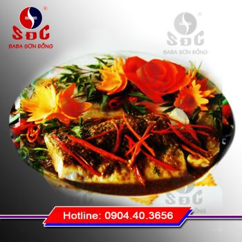 CÁ TẦM HẤP HÀNH GỪNG