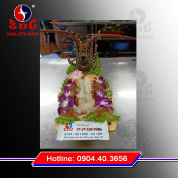 Gỏi tôm hùm sashimi