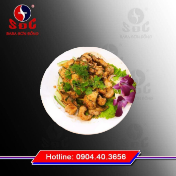 Cá tầm trộn kiểu thái